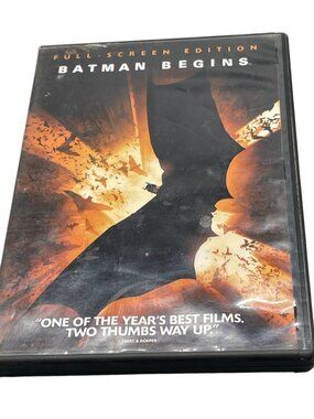 DVD Batman Begins copyright 2005 Warner Home Video runtime 140 mins READ
